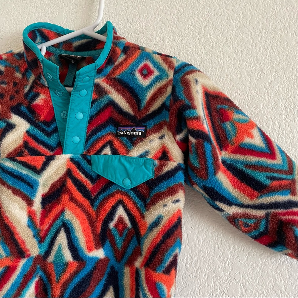 PATAGONIA Synchilla Fleece Pullover Geometric Pattern